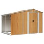Cobertizo jardín acero galvanizado marrón claro 277x192,5x179cm de vidaXL, Cobertizos - Ref: Foro24-3188298, Precio: 369,51 €...