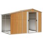 Cobertizo jardín acero galvanizado marrón claro 277x192,5x179cm de vidaXL, Cobertizos - Ref: Foro24-3188298, Precio: 369,51 €...