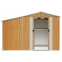 Cobertizo jardín acero galvanizado marrón claro 277x192,5x179cm de vidaXL, Cobertizos - Ref: Foro24-3188298, Precio: 369,51 €...