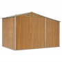 Cobertizo jardín acero galvanizado marrón claro 277x192,5x179cm de vidaXL, Cobertizos - Ref: Foro24-3188298, Precio: 369,51 €...