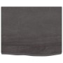 Encimera baño madera maciza tratada marrón oscuro 60x50x(2-4)cm de vidaXL, Encimeras - Ref: Foro24-3156204, Precio: 56,89 €, ...