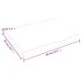 Badezimmerarbeitsplatte aus dunkelbraun behandeltem Massivholz, 60 x 50 x (2-4) cm von vidaXL, Arbeitsplatten - Ref: Foro24-3...