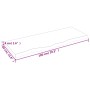Encimera de baño madera tratada marrón oscuro 100x40x(2-4) cm de vidaXL, Encimeras - Ref: Foro24-3156225, Precio: 62,41 €, De...