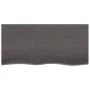 Dark brown treated wood bathroom countertop 100x50x(2-6) cm by vidaXL, Countertops - Ref: Foro24-3156229, Price: 87,48 €, Dis...