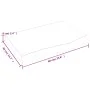 Badezimmerarbeitsplatte aus dunkelbraun behandeltem Holz, 60x40x(2-6) cm von vidaXL, Arbeitsplatten - Ref: Foro24-3156202, Pr...
