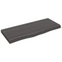 Encimera de baño madera tratada marrón oscuro 100x40x(2-6) cm de vidaXL, Encimeras - Ref: Foro24-3156226, Precio: 76,16 €, De...