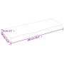 Encimera de baño madera tratada marrón oscuro 100x40x(2-6) cm de vidaXL, Encimeras - Ref: Foro24-3156226, Precio: 76,16 €, De...