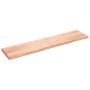 Encimera baño madera maciza tratada marrón claro 220x50x(2-6)cm de vidaXL, Encimeras - Ref: Foro24-3156182, Precio: 171,29 €,...