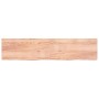 Encimera baño madera maciza tratada marrón claro 220x50x(2-6)cm de vidaXL, Encimeras - Ref: Foro24-3156182, Precio: 171,29 €,...