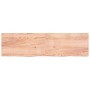 Encimera baño madera maciza tratada marrón claro 220x60x(2-4)cm de vidaXL, Encimeras - Ref: Foro24-3156183, Precio: 168,72 €,...