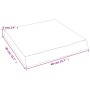 Encimera de baño madera tratada marrón oscuro 40x40x(2-6) cm de vidaXL, Encimeras - Ref: Foro24-3156190, Precio: 36,72 €, Des...