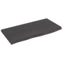 Encimera baño madera maciza tratada marrón oscuro 60x30x2 cm de vidaXL, Encimeras - Ref: Foro24-3156197, Precio: 37,63 €, Des...