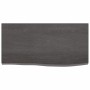 Encimera baño madera maciza tratada marrón oscuro 60x30x2 cm de vidaXL, Encimeras - Ref: Foro24-3156197, Precio: 37,63 €, Des...