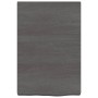 Encimera de baño madera tratada marrón oscuro 40x60x(2-6) cm de vidaXL, Encimeras - Ref: Foro24-3156196, Precio: 52,02 €, Des...