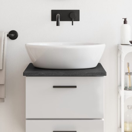 Encimera baño madera maciza tratada marrón oscuro 40x50x2 cm de vidaXL, Encimeras - Ref: Foro24-3156191, Precio: 33,72 €, Des...
