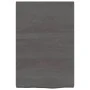 Dark brown treated wood bathroom countertop 40x60x(2-4) cm by vidaXL, Countertops - Ref: Foro24-3156195, Price: 42,41 €, Disc...