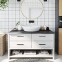 Encimera baño madera maciza tratada marrón oscuro 100x50x2 cm de vidaXL, Encimeras - Ref: Foro24-3156227, Precio: 59,11 €, De...