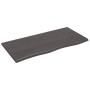 Encimera baño madera maciza tratada marrón oscuro 100x50x2 cm de vidaXL, Encimeras - Ref: Foro24-3156227, Precio: 59,11 €, De...