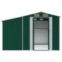 Cobertizo de jardín acero galvanizado verde 277x279x179 cm de vidaXL, Cobertizos - Ref: Foro24-3188287, Precio: 423,54 €, Des...