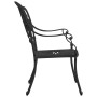 Mesa y sillas de bistró 3 piezas aluminio fundido negro de vidaXL, Conjuntos de jardín - Ref: Foro24-3070587, Precio: 506,51 ...