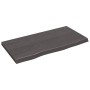 Encimera baño madera maciza tratada marrón oscuro 80x40x(2-4)cm de vidaXL, Encimeras - Ref: Foro24-3156213, Precio: 67,38 €, ...