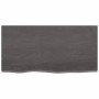 Encimera baño madera maciza tratada marrón oscuro 80x40x(2-4)cm de vidaXL, Encimeras - Ref: Foro24-3156213, Precio: 67,38 €, ...