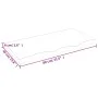 Badezimmerarbeitsplatte aus dunkelbraun behandeltem Massivholz, 80 x 40 x (2-4) cm von vidaXL, Arbeitsplatten - Ref: Foro24-3...