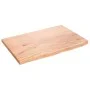 Badezimmerarbeitsplatte aus hellbraun behandeltem Massivholz, 60 x 40 x 2 cm von vidaXL, Arbeitsplatten - Ref: Foro24-3156104...