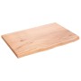Encimera de baño madera maciza tratada marrón claro 60x40x2 cm de vidaXL, Encimeras - Ref: Foro24-3156104, Precio: 46,72 €, D...