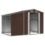 Cobertizo de jardín acero galvanizado marrón 277x192,5x179 cm de vidaXL, Cobertizos - Ref: Foro24-3188295, Precio: 347,72 €, ...