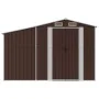 Cobertizo de jardín acero galvanizado marrón 277x192,5x179 cm de vidaXL, Cobertizos - Ref: Foro24-3188295, Precio: 347,72 €, ...