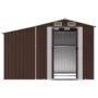 Cobertizo de jardín acero galvanizado marrón 277x192,5x179 cm de vidaXL, Cobertizos - Ref: Foro24-3188295, Precio: 347,72 €, ...