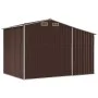 Cobertizo de jardín acero galvanizado marrón 277x192,5x179 cm de vidaXL, Cobertizos - Ref: Foro24-3188295, Precio: 347,72 €, ...