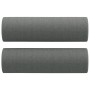 Juego de sofás con cojines 2 piezas tela gris oscuro en Sofás | Comprar online en Foru.es