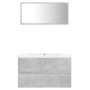 Juego de muebles de baño madera de ingeniería gris hormigón de vidaXL, Muebles de baño - Ref: Foro24-3071598, Precio: 213,94 ...