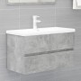 Juego de muebles de baño madera de ingeniería gris hormigón de vidaXL, Muebles de baño - Ref: Foro24-3071598, Precio: 213,94 ...