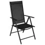 Garden dining set 5 pieces aluminum and black textilene by vidaXL, Garden sets - Ref: Foro24-3070656, Price: 277,99 €, Discou...