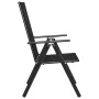 Garden dining set 5 pieces aluminum and black textilene by vidaXL, Garden sets - Ref: Foro24-3070656, Price: 277,99 €, Discou...