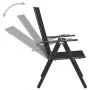 Garden dining set 5 pieces aluminum and black textilene by vidaXL, Garden sets - Ref: Foro24-3070656, Price: 277,99 €, Discou...
