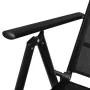 Garden dining set 5 pieces aluminum and black textilene by vidaXL, Garden sets - Ref: Foro24-3070656, Price: 277,99 €, Discou...