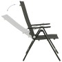 Juego de comedor para jardín 9 piezas aluminio gris antracita de vidaXL, Conjuntos de jardín - Ref: Foro24-3070641, Precio: 8...