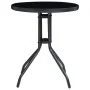 Juego de bistró de jardín 3 piezas negro y antracita de vidaXL, Conjuntos de jardín - Ref: Foro24-3070655, Precio: 231,11 €, ...