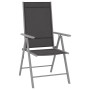 Juego de muebles de jardín 9 piezas negro y plateado de vidaXL, Conjuntos de jardín - Ref: Foro24-3070644, Precio: 413,97 €, ...