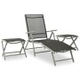 Juego de muebles de jardín 9 piezas negro y plateado de vidaXL, Conjuntos de jardín - Ref: Foro24-3070644, Precio: 413,97 €, ...
