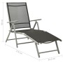 Juego de muebles de jardín 9 piezas negro y plateado de vidaXL, Conjuntos de jardín - Ref: Foro24-3070644, Precio: 413,97 €, ...