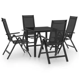 Juego de comedor de jardín 5 piezas aluminio gris antracita de vidaXL, Conjuntos de jardín - Ref: Foro24-3070633, Precio: 403...