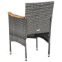 Juego de comedor para jardín 3 piezas gris de vidaXL, Conjuntos de jardín - Ref: Foro24-3072474, Precio: 199,82 €, Descuento: %