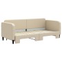 Sofá cama nido tela crema 80x200 cm de vidaXL, Camas y somieres - Ref: Foro24-3196815, Precio: 246,01 €, Descuento: %