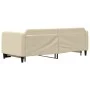 Trundle sofa bed cream fabric 80x200 cm by vidaXL, Beds and slatted bases - Ref: Foro24-3196815, Price: 238,61 €, Discount: %