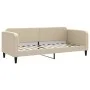 Trundle sofa bed cream fabric 80x200 cm by vidaXL, Beds and slatted bases - Ref: Foro24-3196815, Price: 238,61 €, Discount: %